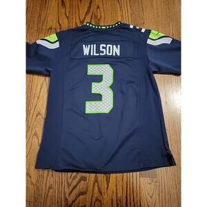 Nike Russell Wilson Seattle Seahawks NFL Football Jersey Medium 10/12 Boys